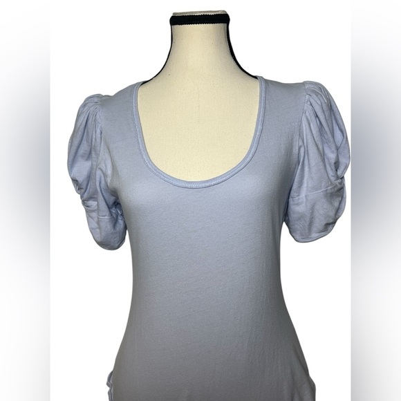 Free people Ava bodysuit puff sleeve with scoop neckline thong size large - Picture 5 of 11